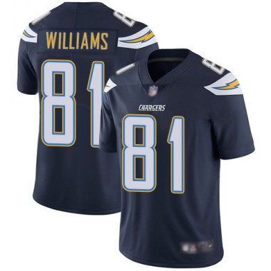 Los Angeles Chargers NFL Football Mike Williams Navy Blue Jersey Youth Limited  #81 Home Vapor Untouchable->los angeles chargers->NFL Jersey